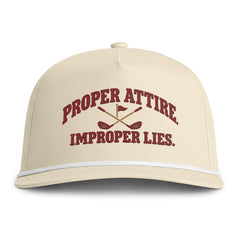 Proper Attire. Improper Lies. | Golf Rope Hat