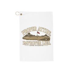 Proper Attire. Improper Lies. | Microfiber Golf Towel