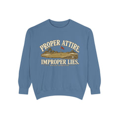 Proper Attire. Improper Lies. | Garment-Dyed Golf Crewneck