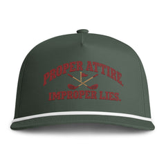 Proper Attire. Improper Lies. | Golf Rope Hat