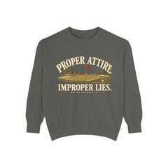 Proper Attire. Improper Lies. | Garment-Dyed Golf Crewneck